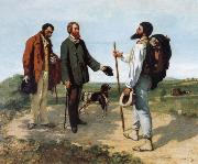 Gustave Courbet Encounter oil on canvas
